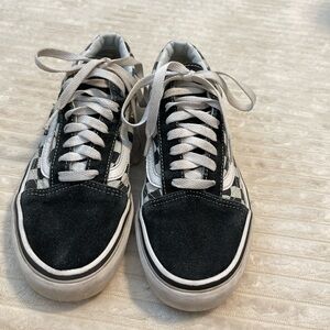 Black and White Checkered Vans